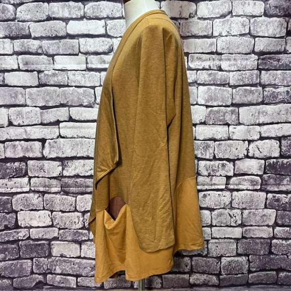 Logo Lounge Camel Colored Long Sleeve Jacket Size 1X - Picture 4 of 9